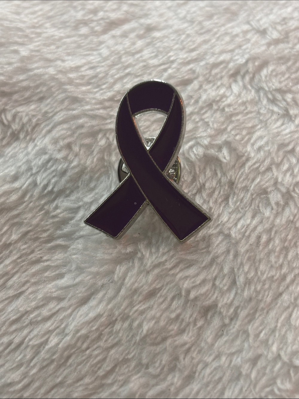 Purple Awareness Ribbon Lapel Pin - Unbranded